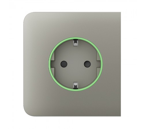 Бічна панель Ajax SideCover (type F) olive для вбудованої розетки Бічна панель Ajax SideCover (type F) olive для вбудованої розетки