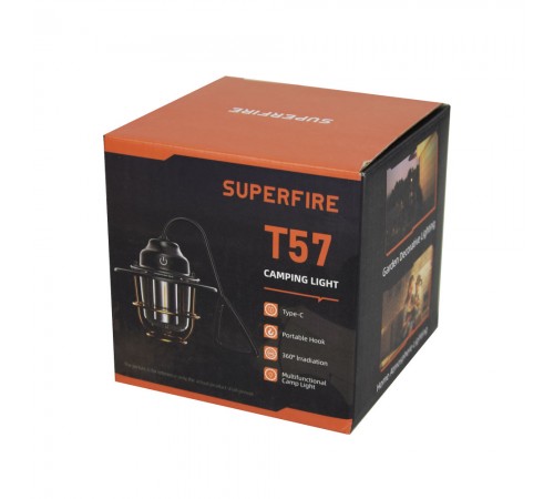 Кемпінговий ліхтар Superfire T57 з потужністю 3.2 Вт Кемпінговий ліхтар Superfire T57 з потужністю 3.2 Вт