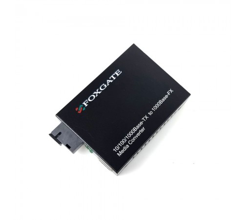 Медіаконвертер FoxGate EC-Q-1G-1SM-1550nm-20 км Медіаконвертер FoxGate EC-Q-1G-1SM-1550nm-20 км