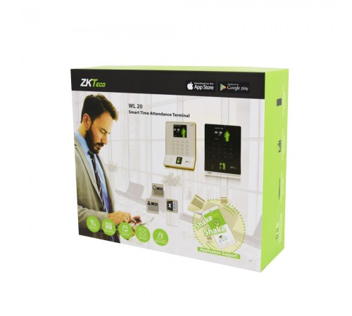 Біометричний термінал ZKTeco WL20 black зі зчитувачем відбитка пальця з Wi-Fi Біометричний термінал ZKTeco WL20 black зі зчитувачем відбитка пальця з Wi-Fi