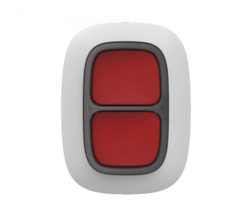 Бездротова екстрена кнопка Ajax DoubleButton (8EU) ASP white з захистом від випадкових натискань Бездротова екстрена кнопка Ajax DoubleButton (8EU) ASP white з захистом від випадкових натискань