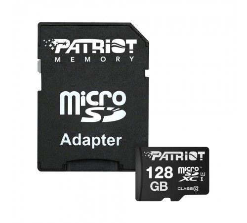 Карта пам`ятi MicroSDXC 128GB UHS-I Class 10 Patriot LX + SD-adapter (PSF128GMCSDXC10) Карта пам`ятi MicroSDXC 128GB UHS-I Class 10 Patriot LX + SD-adapter (PSF128GMCSDXC10)