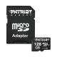 Карта пам`ятi MicroSDXC 128GB UHS-I Class 10 Patriot LX + SD-adapter (PSF128GMCSDXC10)