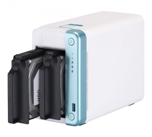 Система зберігання даних QNAP TS-251D-4G з 2 відсіками для дисків, 4GB RAM, настільне виконання Система зберігання даних QNAP TS-251D-4G з 2 відсіками для дисків, 4GB RAM, настільне виконання