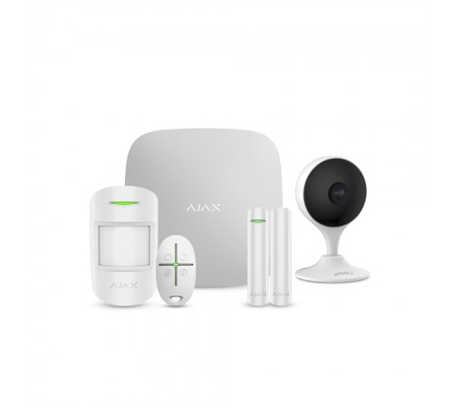 Комплект бездротової сигналізації Ajax StarterKit white + IP-відеокамера 2 Мп IMOU Cue 2 (IPC-C22EP-A) с Wi-Fi Комплект бездротової сигналізації Ajax StarterKit white + IP-відеокамера 2 Мп IMOU Cue 2 (IPC-C22EP-A) с Wi-Fi