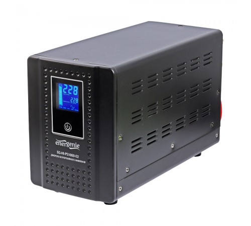 Джерело безперебійного живлення EnerGenie EG-HI-PS1000-02 1000ВА / 600Вт лінійно-інтерактивне з правильною синусоїдою Джерело безперебійного живлення EnerGenie EG-HI-PS1000-02 1000ВА / 600Вт лінійно-інтерактивне з правильною синусоїдою
