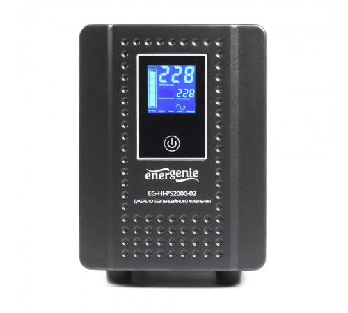 Джерело безперебійного живлення EnerGenie EG-HI-PS2000-02 2000ВА / 1200Вт лінійно-інтерактивне з правильною синусоїдою Джерело безперебійного живлення EnerGenie EG-HI-PS2000-02 2000ВА / 1200Вт лінійно-інтерактивне з правильною синусоїдою
