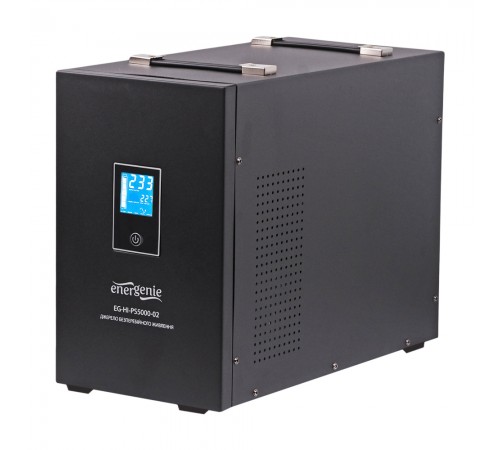 Джерело безперебійного живлення EnerGenie EG-HI-PS5000-02 5000ВА / 3000Вт лінійно-інтерактивне з правильною синусоїдою Джерело безперебійного живлення EnerGenie EG-HI-PS5000-02 5000ВА / 3000Вт лінійно-інтерактивне з правильною синусоїдою