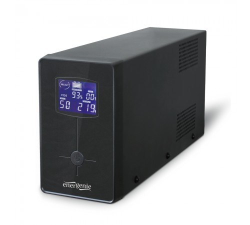 Джерело безперебійного живлення EnerGenie EG-UPS-032 850ВА / 510Вт лінійно-інтерактивне з LCD-дисплеєм Джерело безперебійного живлення EnerGenie EG-UPS-032 850ВА / 510Вт лінійно-інтерактивне з LCD-дисплеєм