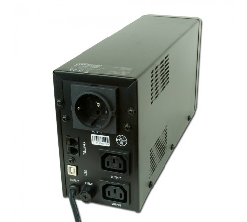 Джерело безперебійного живлення EnerGenie EG-UPS-032 850ВА / 510Вт лінійно-інтерактивне з LCD-дисплеєм Джерело безперебійного живлення EnerGenie EG-UPS-032 850ВА / 510Вт лінійно-інтерактивне з LCD-дисплеєм