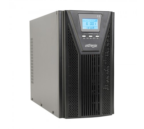 Джерело безперебійного живлення EnerGenie EG-UPSO-2000 2000ВА / 1800Вт подвійного перетворення з правильною синусоїдою Джерело безперебійного живлення EnerGenie EG-UPSO-2000 2000ВА / 1800Вт подвійного перетворення з правильною синусоїдою