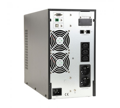 Джерело безперебійного живлення EnerGenie EG-UPSO-3000 3000ВА / 2700Вт подвійного перетворення з правильною синусоїдою Джерело безперебійного живлення EnerGenie EG-UPSO-3000 3000ВА / 2700Вт подвійного перетворення з правильною синусоїдою