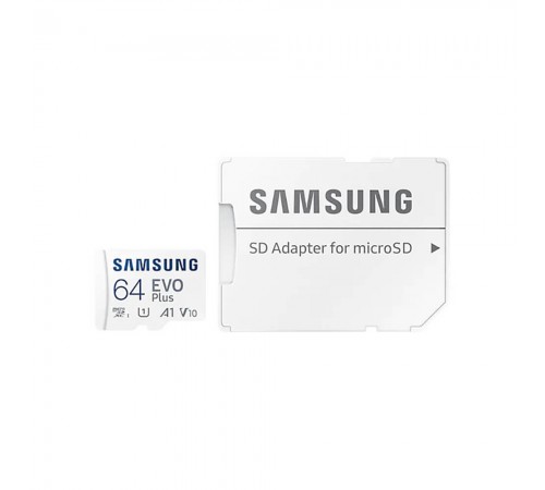 Карта пам'яті Samsung Evo Plus microSDXC 64GB UHS-I U1 V10 A1 + SD адаптер (MB-MC64SA/EU) Карта пам'яті Samsung Evo Plus microSDXC 64GB UHS-I U1 V10 A1 + SD адаптер (MB-MC64SA/EU)