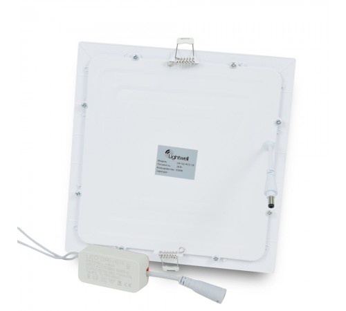 Світильник світлодіодний LIGHTWELL LW-SQ-RCD-18 18 W квадрат, вбудований Світильник світлодіодний LIGHTWELL LW-SQ-RCD-18 18 W квадрат, вбудований
