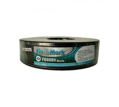 Кабель FinMark F 660 BV black бухта 100м Кабель FinMark F 660 BV black бухта 100м