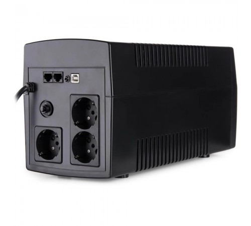 Джерело безперебійного живлення Vinga VPC-1200PU 1200ВА / 720 Вт з LCD-дисплеєм з USB у пластиковому корпусі Джерело безперебійного живлення Vinga VPC-1200PU 1200ВА / 720 Вт з LCD-дисплеєм з USB у пластиковому корпусі