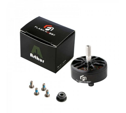 Безколекторний двигун FlashHobby A2807 1300KV з максимальною тягою 2000 г Безколекторний двигун FlashHobby A2807 1300KV з максимальною тягою 2000 г
