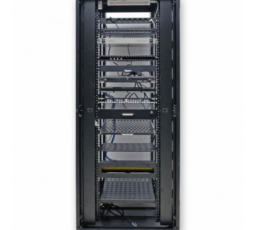 Боковий організатор кабелю з кришкою до шаф CMS MGSE 42U, чорний Боковий організатор кабелю з кришкою до шаф CMS MGSE 42U, чорний