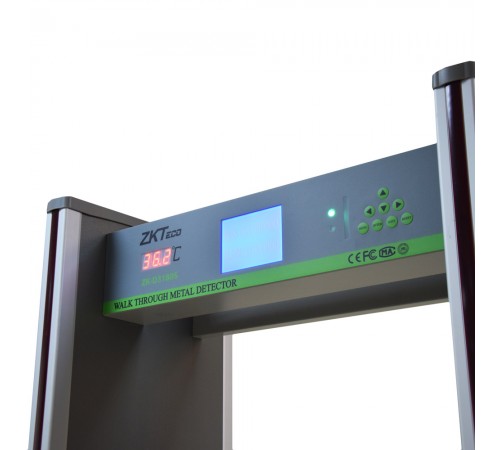 Арочний металодетектор з функцією вимірювання температури ZKTeco ZK-D3180S(TD) на 18 зон детекції Арочний металодетектор з функцією вимірювання температури ZKTeco ZK-D3180S(TD) на 18 зон детекції