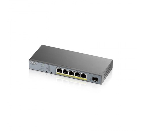 Смарт-керований комутатор для відеоспостереження на 5 портів з PoE ZyXEL GS1350-6HP (GS1350-6HP-EU0101F)