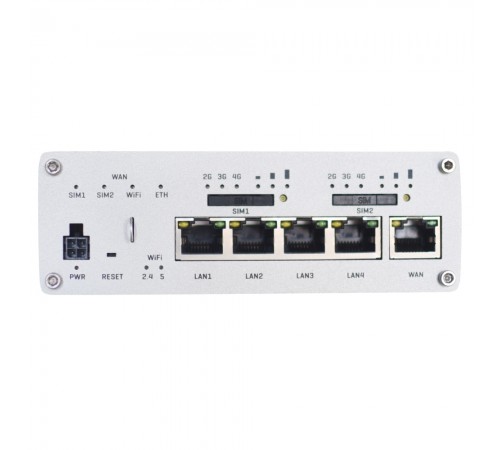 Бездротовий маршрутизатор Teltonika RUTX12 2 x 4G (LTE), AC1200, 1xGE WAN, 3xGE LAN, 2xSIM (RUTX12000000) з двома модемами Бездротовий маршрутизатор Teltonika RUTX12 2 x 4G (LTE), AC1200, 1xGE WAN, 3xGE LAN, 2xSIM (RUTX12000000) з двома модемами