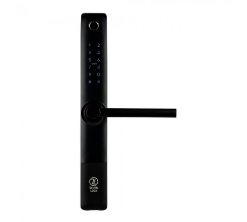 Розумний дверний біометричний замок SEVEN LOCK SL-7762BF black (врізна частина 3585) Розумний дверний біометричний замок SEVEN LOCK SL-7762BF black (врізна частина 3585)