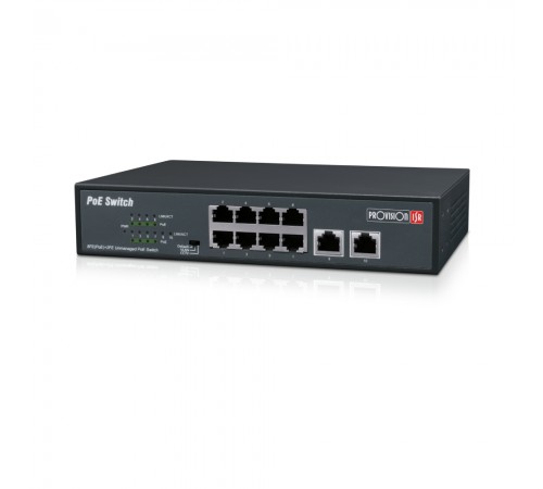Некерований PoE-комутатор Provision-ISR PoES-08120C+2I-V2 з 8 портами PoE Некерований PoE-комутатор Provision-ISR PoES-08120C+2I-V2 з 8 портами PoE