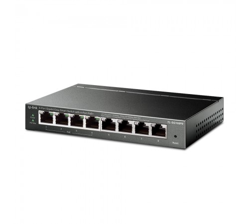 PoE-комутатор TP-Link EasySmart TL-SG108PE гігабітний 8-портовий з 4 PoE+ портами керований PoE-комутатор TP-Link EasySmart TL-SG108PE гігабітний 8-портовий з 4 PoE+ портами керований