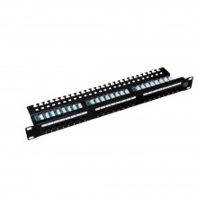 Патч-панель Hypernet 24 порти UTP 1U кат. 5е 19" PP-UTP24-WMR