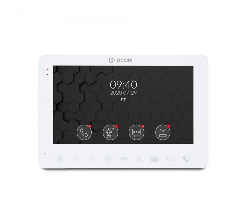 Відеодомофон 7" BCOM BD-780FHD White з детектором руху і записом відео Відеодомофон 7" BCOM BD-780FHD White з детектором руху і записом відео