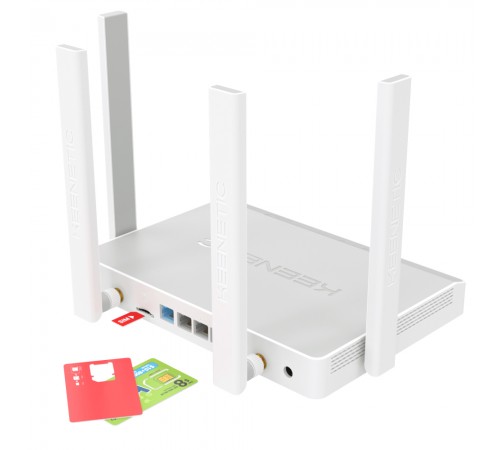Маршрутизатор Keenetic Hero 4G KN-2310-01EN AX1800 4xRJ-45, 1xCombo RJ-45/SFP, 1 x USB 2.0, 1 x USB 3.0 з Wi-Fi Mesh системой Маршрутизатор Keenetic Hero 4G KN-2310-01EN AX1800 4xRJ-45, 1xCombo RJ-45/SFP, 1 x USB 2.0, 1 x USB 3.0 з Wi-Fi Mesh системой