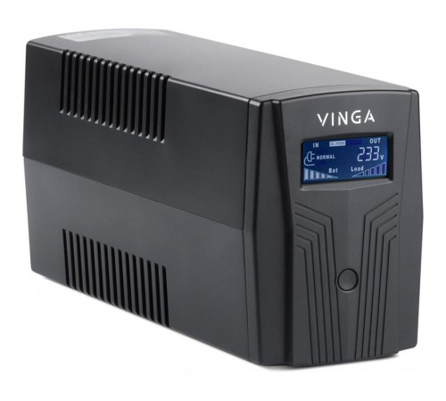 Джерело безперебійного живлення Vinga VPC-1200PU 1200ВА / 720 Вт з LCD-дисплеєм з USB у пластиковому корпусі Джерело безперебійного живлення Vinga VPC-1200PU 1200ВА / 720 Вт з LCD-дисплеєм з USB у пластиковому корпусі