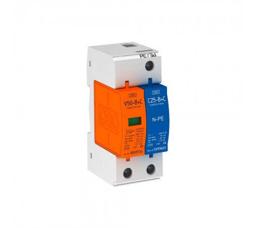 Обмежувач перенапруг OBO Bettermann Тип I+II V50-B+C 1+NPE (5093653)