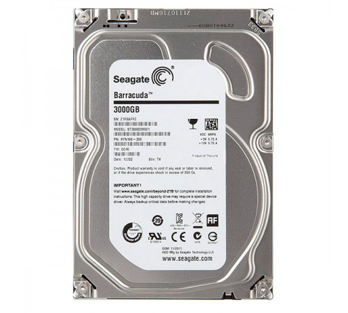 Жорсткий диск Seagate Desktop ST3000DM001 3Tb 64MB Жорсткий диск Seagate Desktop ST3000DM001 3Tb 64MB