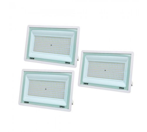 Комплект із 3-х прожекторів світлодіодних Lightwell LW-FL-W-200 200 W Комплект із 3-х прожекторів світлодіодних Lightwell LW-FL-W-200 200 W