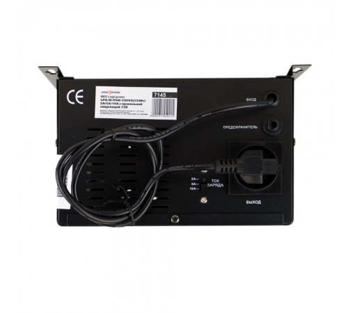 Джерело безперебійного живлення Logicpower LPA-W-PSW-500VA+ (350 Вт) 2 A / 5 A / 10 A з правильною синусоїдою Джерело безперебійного живлення Logicpower LPA-W-PSW-500VA+ (350 Вт) 2 A / 5 A / 10 A з правильною синусоїдою