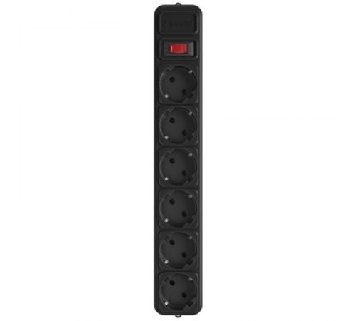 Мережевий фільтр GEMBIRD Power Cube SPG6-G-10B, кабель 3 м, 6 розеток Мережевий фільтр GEMBIRD Power Cube SPG6-G-10B, кабель 3 м, 6 розеток