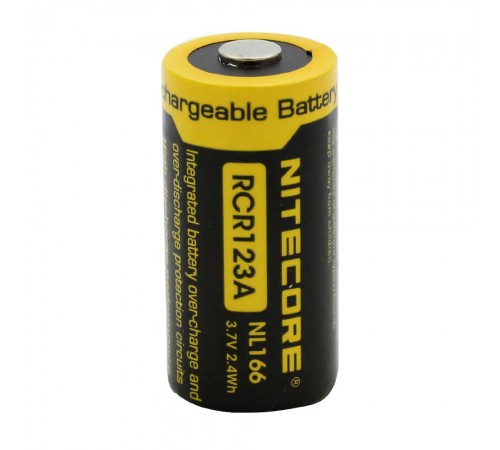 Акумулятор літієвий Li-Ion CR123A Nitecore NL166 3.7V (650mAh) Акумулятор літієвий Li-Ion CR123A Nitecore NL166 3.7V (650mAh)