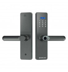 Розумний дверний біометричний замок SEVEN LOCK SL-7740BF grey (врізна частина 5050)