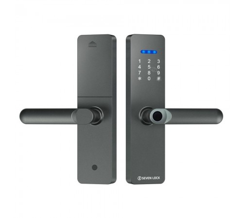 Розумний дверний біометричний замок SEVEN LOCK SL-7740BF grey (врізна частина 5050) Розумний дверний біометричний замок SEVEN LOCK SL-7740BF grey (врізна частина 5050)