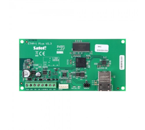 Ethernet-модуль Satel ETHM-1 PLUS для віддаленого керування ППК INTEGRA і VERSA Ethernet-модуль Satel ETHM-1 PLUS для віддаленого керування ППК INTEGRA і VERSA