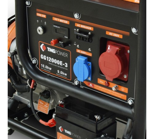 Бензиновий генератор TMG Power GG12000E-3 максимальна потужність 10 кВт