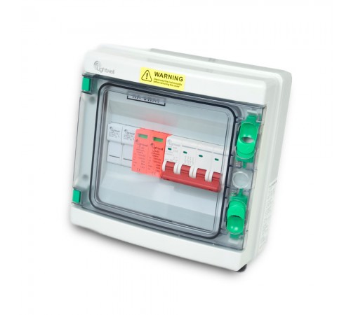Сонячна PV розподільна коробка LQX1/1DC1000VB1-1532-PG, DC 1000В 1 вхід 1 вихід, з блискавкозахистом