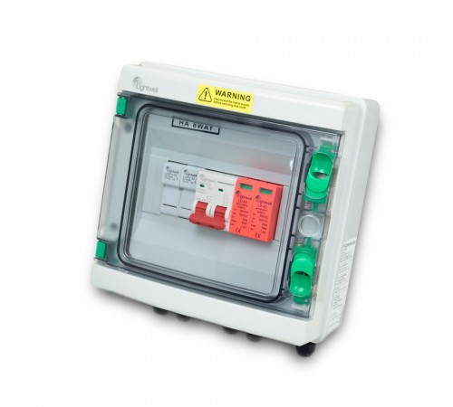 Сонячна PV розподільна коробка LQX1/1DC500VB1-1532-PG, DC 500В 1 вхід 1 вихід, з блискавкозахистом