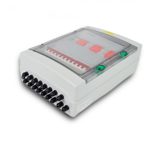 Сонячна PV розподільна коробка LQX3/3DC1000VB1-1532-PG, DC 1000В 3 входи 3 виходи, з блискавкозахистом Сонячна PV розподільна коробка LQX3/3DC1000VB1-1532-PG, DC 1000В 3 входи 3 виходи, з блискавкозахистом