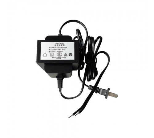 Блок живлення MaCable MKAC-76-242500M (24В 2.5A AC, 60W) (Довжина мережевого і вихідного кабелів: 1.4 м) Блок живлення MaCable MKAC-76-242500M (24В 2.5A AC, 60W) (Довжина мережевого і вихідного кабелів: 1.4 м)