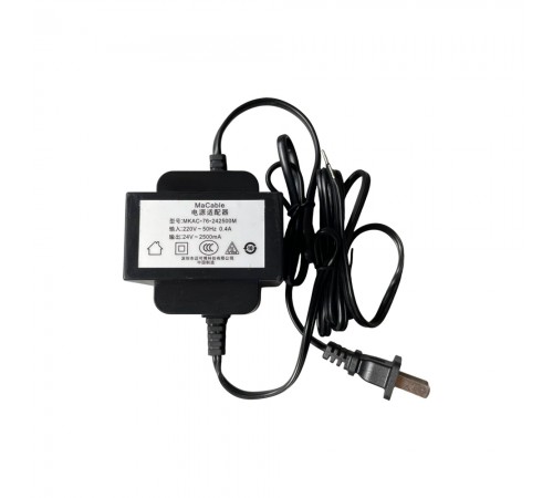 Блок живлення MaCable MKAC-76-242500M (24В 2.5A AC, 60W) (Довжина мережевого і вихідного кабелів: 1.4 м) Блок живлення MaCable MKAC-76-242500M (24В 2.5A AC, 60W) (Довжина мережевого і вихідного кабелів: 1.4 м)