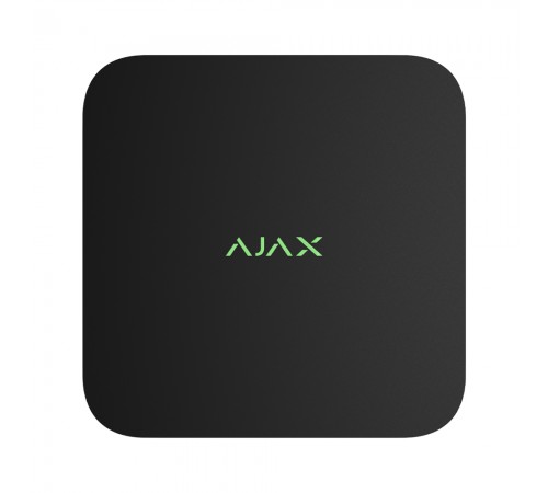 Мережевий відеореєстратор Ajax NVR DC black на 8 каналів з живленням від низьковольтного джерела