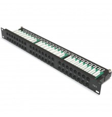 Патч-панель 19" 48xRJ-45 UTP, кат. 6, 1U, dual type, Kingda