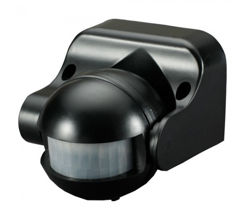 Датчик руху інфрачервоний e.sensor.pir.09.black (чорний), 180°, IP44 Датчик руху інфрачервоний e.sensor.pir.09.black (чорний), 180°, IP44